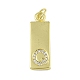 Brass Micro Pave Clear Cubic Zirconia Pendants(KK-P266-06G-Q)-1