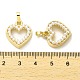 laiton plaqué sur crémaillère avec pendentifs en perles en plastique(KK-L210-009G)-3
