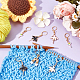 12Pcs 6 Styles Ballet Dancer & Shoes Alloy Enamel Pendant Stitch Markers(HJEW-NB00035)-4