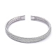 Unisex 304 Stainless Steel Mesh Bangles(BJEW-M284-11)-2