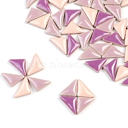 Triangle Porcelain Cabochons, Mosaic Tiles, for DIY Mosaic Art Crafts, Picture Frames and More, Thistle, 16x9x4mm, 100g/set(PW-WGD1E7C-36)