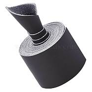 Flat Microfiber Imitation Leather Cord, Garment Accessories, Gray, 50x1.5mm, about 2.19 Yards(2m)/Roll(LC-WH0006-07D-02)