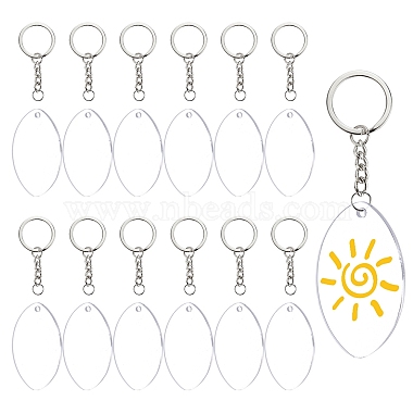 Clear Mixed Material Keychain