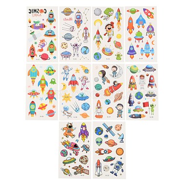 Mixed Color Paper Tattoo Stickers