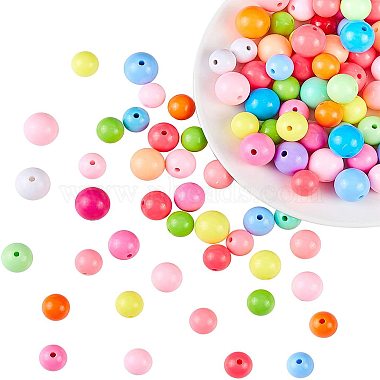 100mm Mixed Color Round Acrylic Beads
