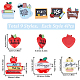 36pcs 9 styles Teachers' Day Theme Opaque Resin Cabochons(CRES-SC0002-73)-2