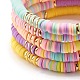 Synthetic Hematite & Polymer Clay Heishi Beads Stretch Bracelets Set(BJEW-JB07381)-5
