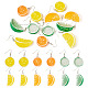 6 Pair Brass Fruit Dangle Earrings(EJEW-TAC00018)-1