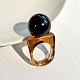 Resin Round Bead Finger Rings(FS-WG38F74-05)-1