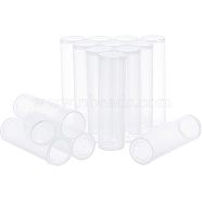 Transparent Plastic Bead Containers, with Hinged Lids, Flip Cover, Column, White, 8.8x3.1cm, Inner Diameter: 2.3cm(CON-WH0074-69)