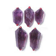 Natural Amethyst Tower Home Display Decorations, Bicone, 40~58x21.5~28.5x19~24mm(DJEW-G036-04)