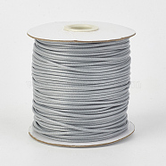 Eco-Friendly Korean Waxed Polyester Cord, Light Grey, 1.5mm, about 169.51~174.98 Yards(155~160m)/Roll(YC-P002-1.5mm-1128)