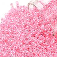 TOHO Round Seed Beads, Japanese Seed Beads, (909) Ceylon Cotton Candy, 11/0, 2.2mm, Hole: 0.8mm, about 5555pcs/50g(SEED-XTR11-0909)