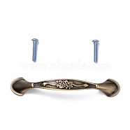 Vintage Alloy Cabinet Door Knobs, Kitchen Drawer Pulls Cabinet Handles, with Iron Screws, Antique Bronze, 117x20x22mm(FIND-Z004-09)