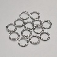 Brass Open Jump Rings Jump Rings, Platinum, 18 Gauge, 8x1mm, Inner Diameter: 6mm, about 142pcs/20g(X-KK-E647-06P-8mm)