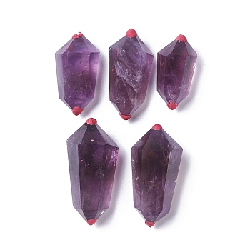 Natural Amethyst Tower Home Display Decorations, Bicone, 40~58x21.5~28.5x19~24mm