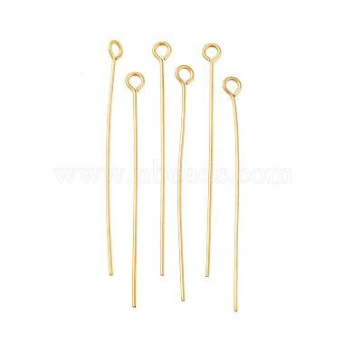 1.6cm Real 18K Gold Plated 304 Stainless Steel Eye Pins