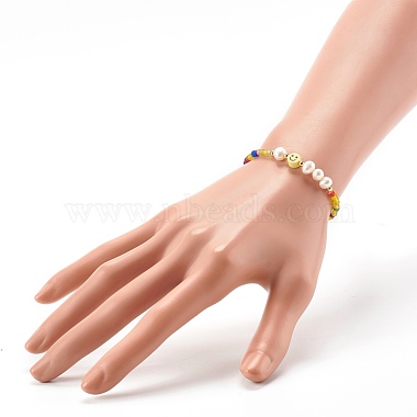 Glass Beads Stretch Bracelets(BJEW-JB06414)-5