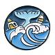 Emaille-Pin zum Thema Meeresumweltschutz(JEWB-B008-01E)-1