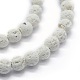 Runde Perlenstränge aus natürlichem Lavastein(X-G-E508-04-10mm)-3