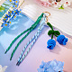 Polyester Pendant Keychains(KEYC-TADJ0001-06B)-3