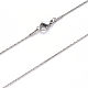 304 Stainless Steel Coreana Chain Necklace(NJEW-S420-005B-P)-1