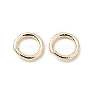 Brass Jump Rings, Open Jump Rings, Long-Lasting Plated, Cadmium Free & Lead Free, Round Ring, Real 14K Gold Plated, 4x0.6mm, 22 Gauge, Inner Diameter: 2.8mm(KK-WH0060-01B-G)