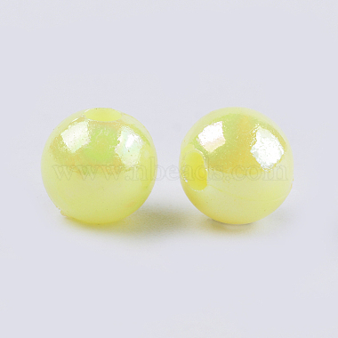 Opaque Acrylic Beads(X-MACR-S296-90B)-2