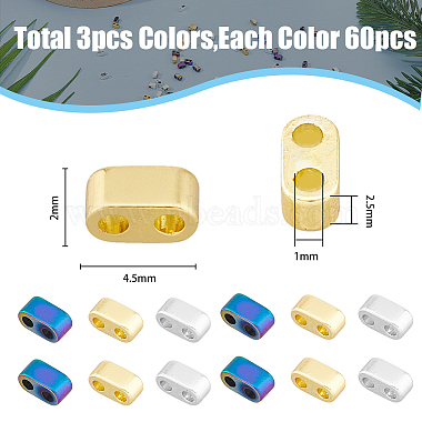 180Ps 3 Colors Electroplated Non-magnetic Synthetic Hematite Beads(G-FH0002-10)-2