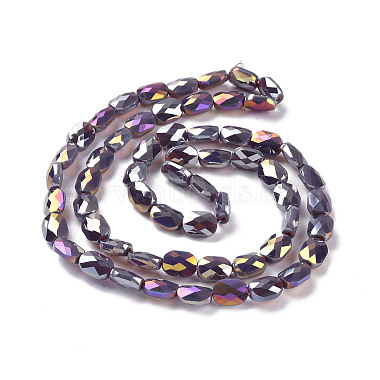 Faceted Electroplated Glass Beads Strands(GLAA-G092-D02)-3