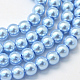 cuisson peint perles de verre nacrées brins de perles rondes(HY-Q003-4mm-24)-1