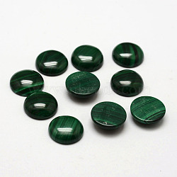 Natural Malachite Cabochons, Half Round/Dome, 12x4~5.5mm(X-G-O146-03E)