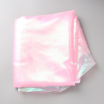 Laser Polyester Fabric, for Stage Show Decoration, Pink, 1500mm, 6m/pc