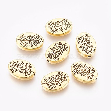 14mm Oval Alloy Beads