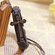 Adjustable Iron Braided Leather Cord Bracelets(X-BJEW-P0001-02A)-3