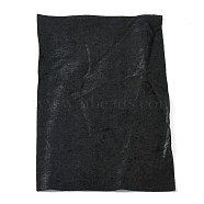 Flannel Fabric, Sofa Cover, Garment Accessories, Rectangle, Black, 29~30x19~20x0.05cm(DIY-WH0199-15M)