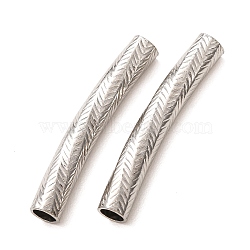 304 Stainless Steel Tube Beads, Stainless Steel Color, 40.5x7.5x6mm, Hole: 4.8mm(SA-CBA4D96-15C-P)