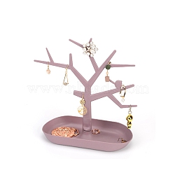 PP Plastic Jewelry Storage Dish Plastic Ring Holder, Tree Shape Display Trinket Dish, for Earrings Necklace Bracelet Organizer, Thistle, Finished Product: 23.5x11x27cm(ODIS-L005-A01)