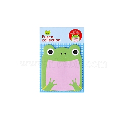 20 Sheets Cute Animal Pad Sticky Notes, Sticker Tabs, for Office School Reading, Frog, 50mm(PW-WG72081-01)
