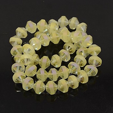 Chapelets de perles en verre galvanoplastique(EGLA-J037-C-F01)-2