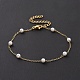 Round Plastic Imitation Pearl Beaded Bracelets(BJEW-E054-10G)-2