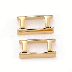 Eco-Friendly Brass Watch Band Clasps, Long-Lasting Plated, Lead Free & Cadmium Free, Real 24K Gold Plated, 7x3.5x1.5mm, Hole: 3.8mm(KK-M225-31G)