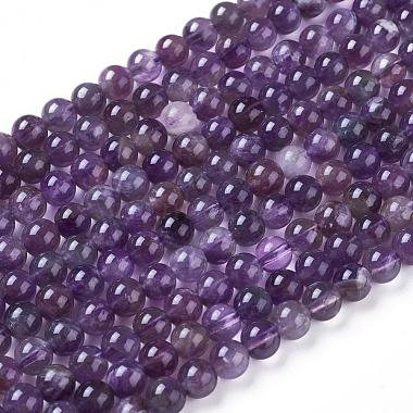 6mm Round Amethyst Beads