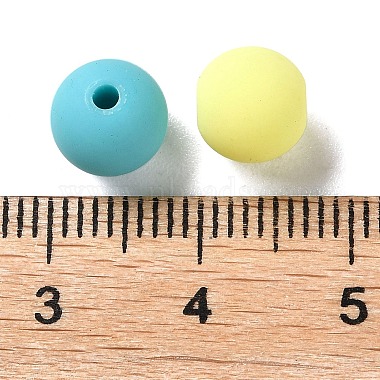 Rubberized Style Imitated Silicone Acrylic Beads(MACR-D029-01J)-3