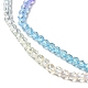 Transparent Gradient Color Glass Beads Strands(GLAA-H021-01A-19)-3