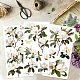 3 Sheets 3 Styles Flower PVC Waterproof Decorative Stickers(DIY-WH0404-039)-4