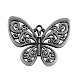 Tibetan Style Alloy Filigree Butterfly Pendants(TIBEP-S282-AS-LF)-1