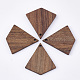 Undyed Walnut Wood Pendants(WOOD-T023-07)-1