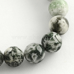 Natural Agate Round Gemstone Beads Strands, 6.5mm, Hole: 1mm, about 63pcs/strand, 15.5 inch(G-R255-6mm)