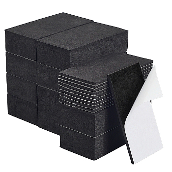 20Pcs 2 Styles EVA Crash Pad, Base for Roller of Refrigerator Wave Wheel, Black, 76x40x3~20mm, 10pcs/style